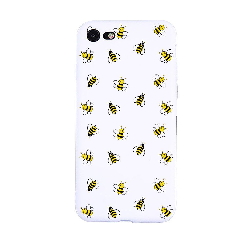 

A Group of Bees Candy White Protective Flexible Case for iPhone7/8