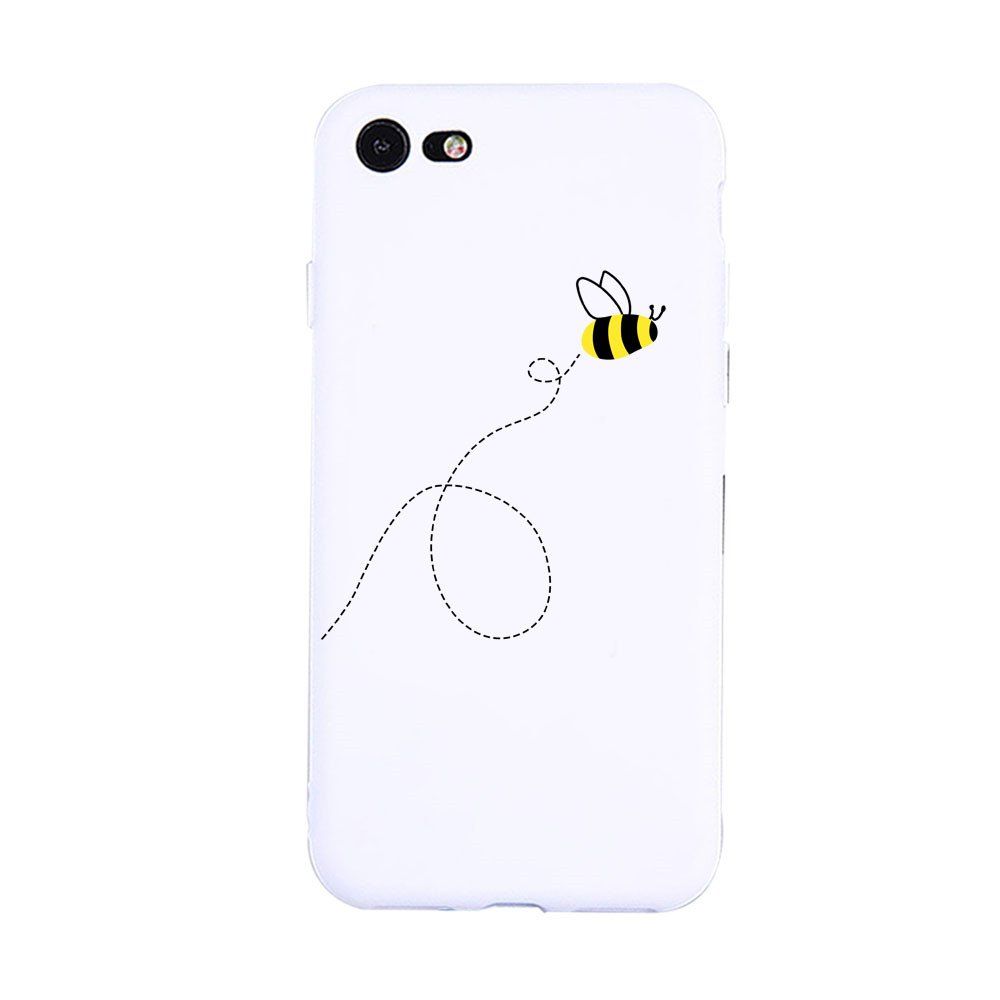

A Little Bee Candy White Protective Flexible Case for iPhone7/8, Multi