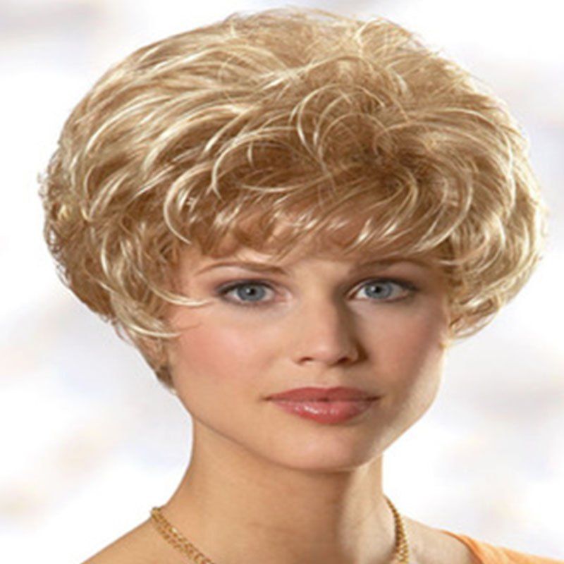 46 Off Fashionable Elegant Fluffy Small Curl Short Wig Rosegal