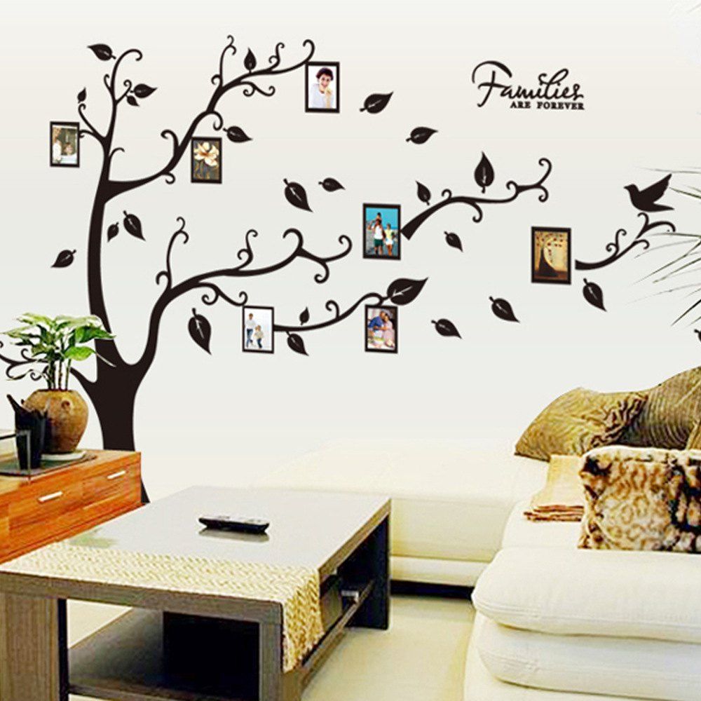 

DIY Decal Photo Tree Frame Wall Sticker for Family Decoration, Multi-a