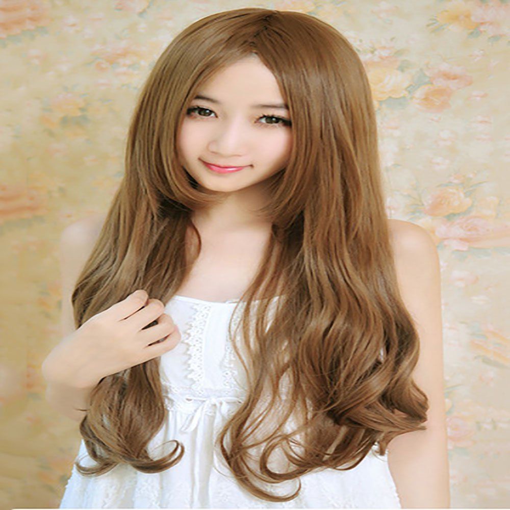 

Fashion Fluffy New Long Curly Wig, Brown