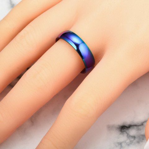 

Fashion Rainbow Stainless Steel Ring Simple Exquisite Titanium Stee Couple Rings, Multi
