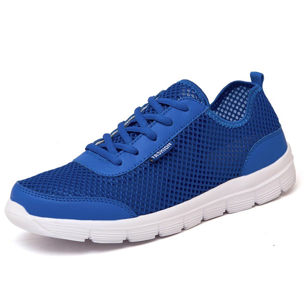 

Men Shoes Summer Sneakers Breathable Casual Shoes Couple Lover Fashion Lace Up, Blue