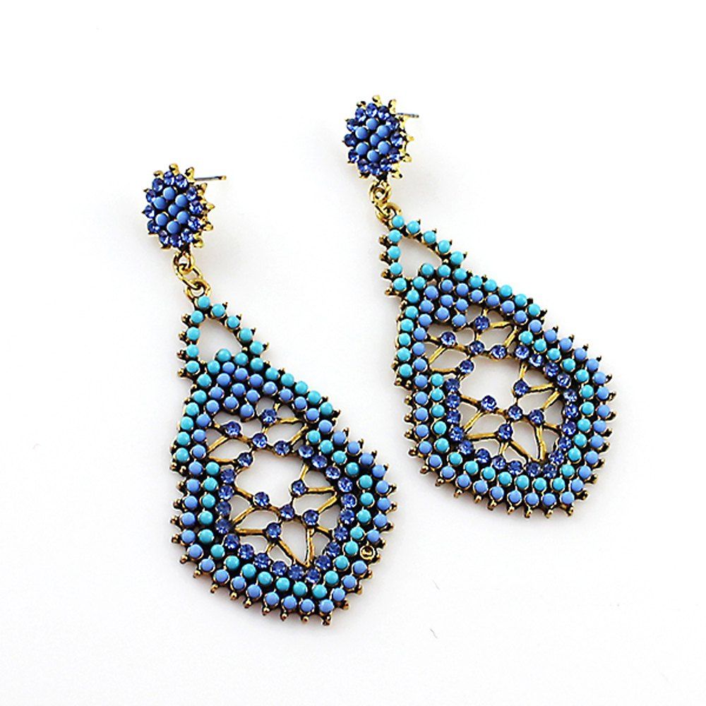 [33 OFF] Colorful Bead Drop Earring Rosegal