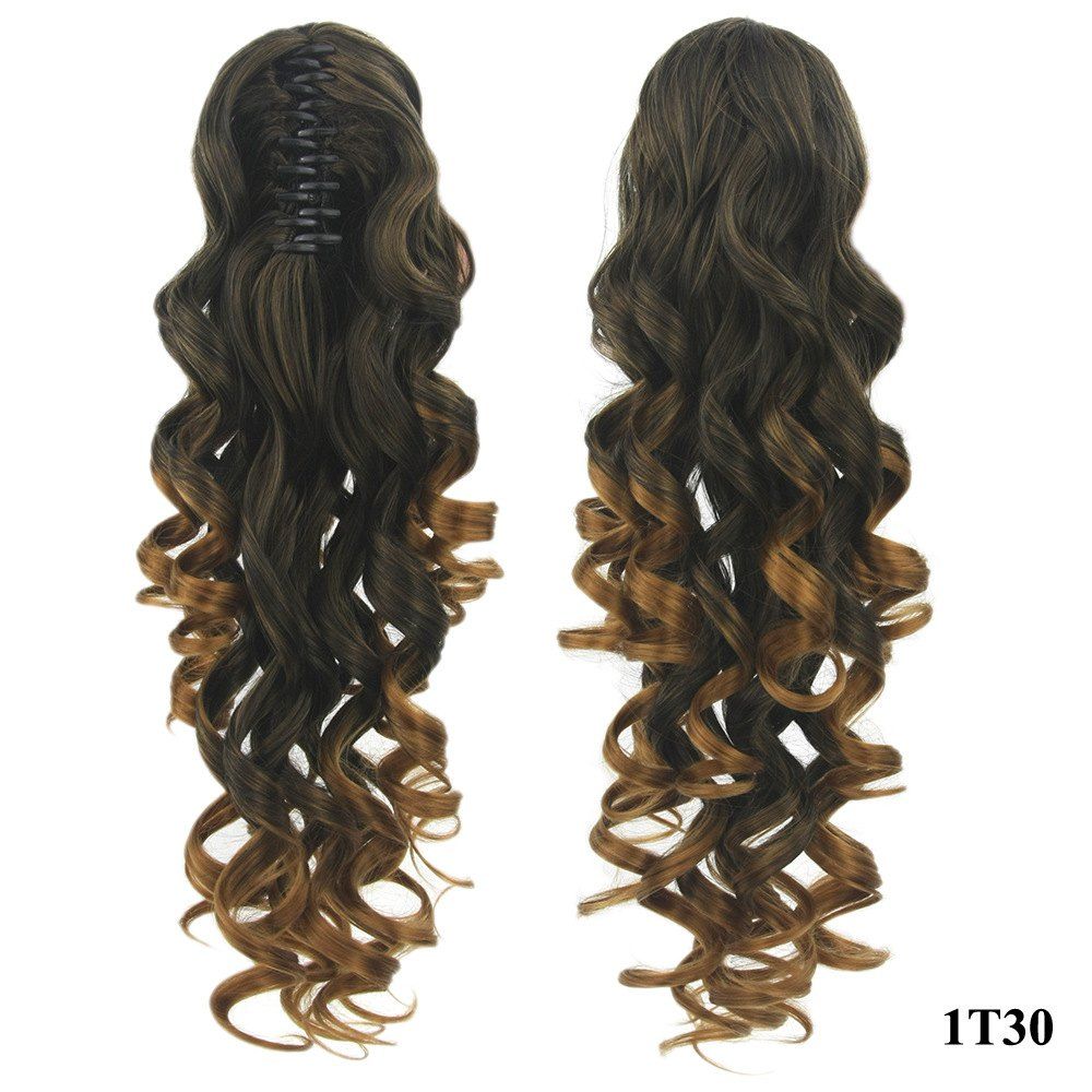 

Grip Ponytail Long Hair Curly Hair Ponytail Hair Extension Wig, Multi-d