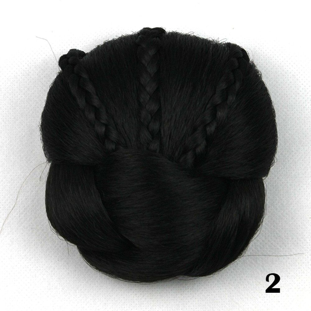 

Hair Bag high Temperature Wire braided Hair hairpin professional Wig, Jet black