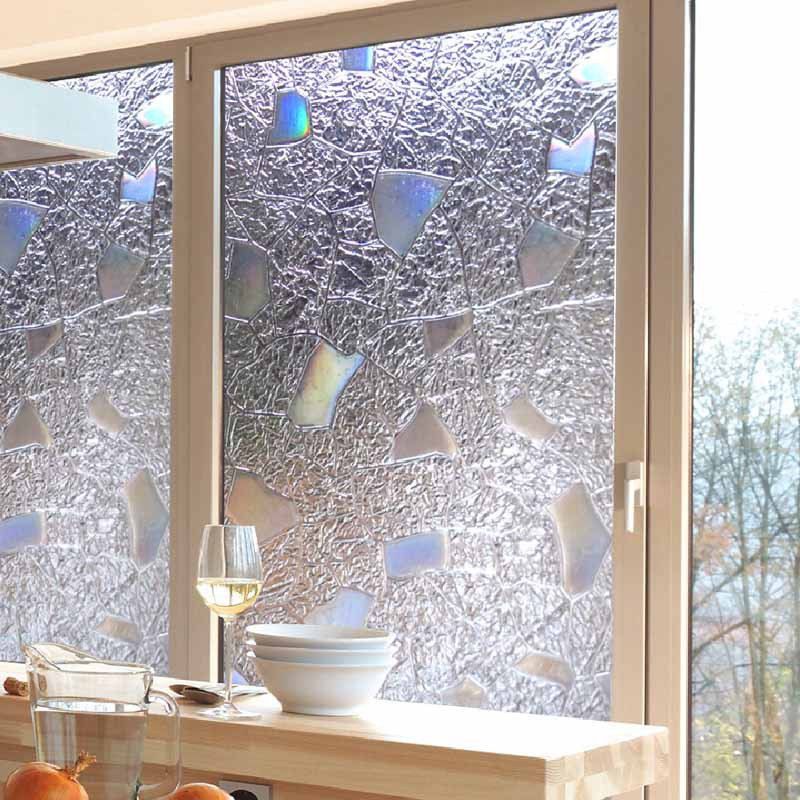 

Creative 3D Geometry Printing PVC Window Film Wall Sticker, Transparent