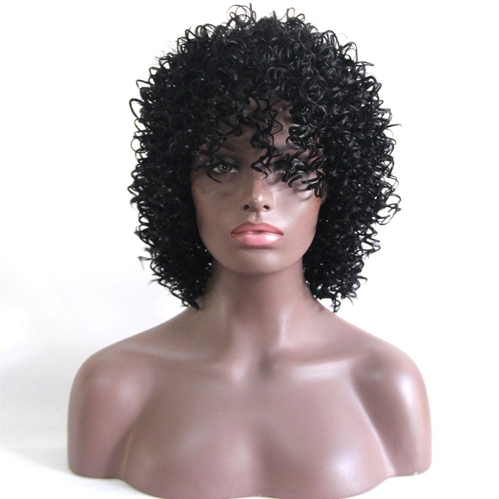 

Corn Roll Short Hair Wig Unisex, Black