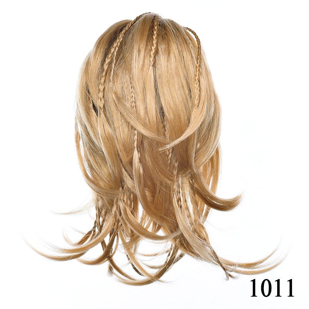 

Scorpion Catch Ponytail Short Hair Female Curly Hair Wig Flexible Hair Ponytail, Multi-g