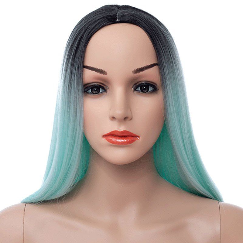 

Gradient Ramp The Buckle Straight Hair Wig, Baby blue