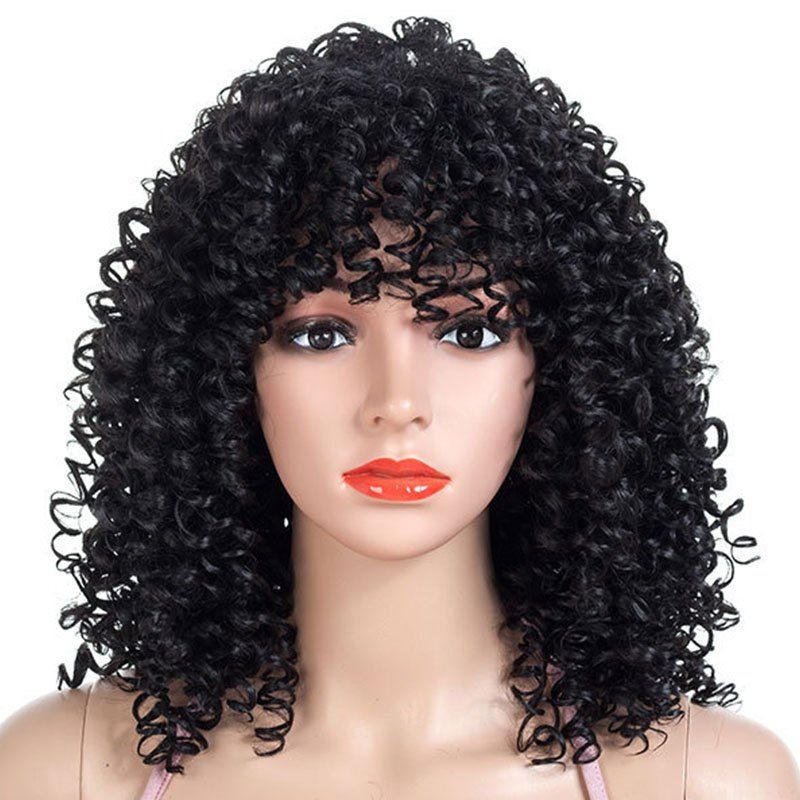 [48 OFF] Africa WildCurl Up Small Curl Wig Rosegal