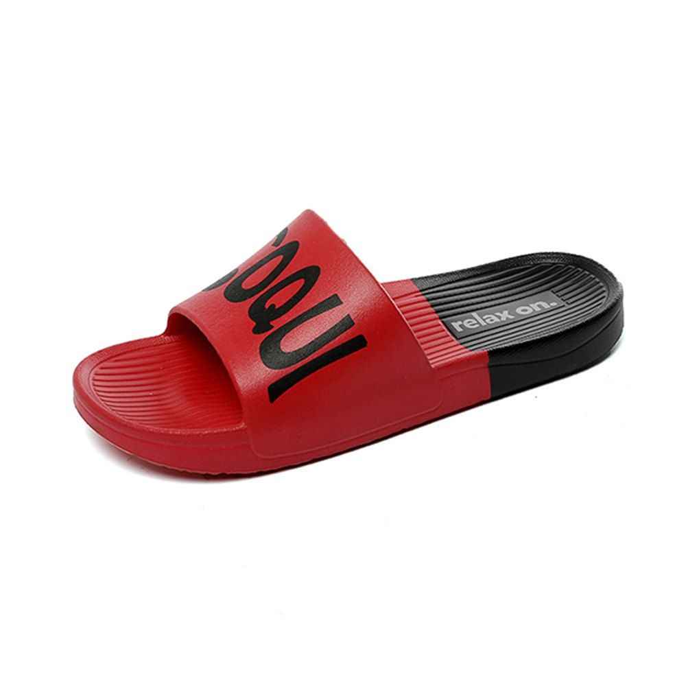 

Summer Men'S Beach Fashion Casual Slippers, Red wine