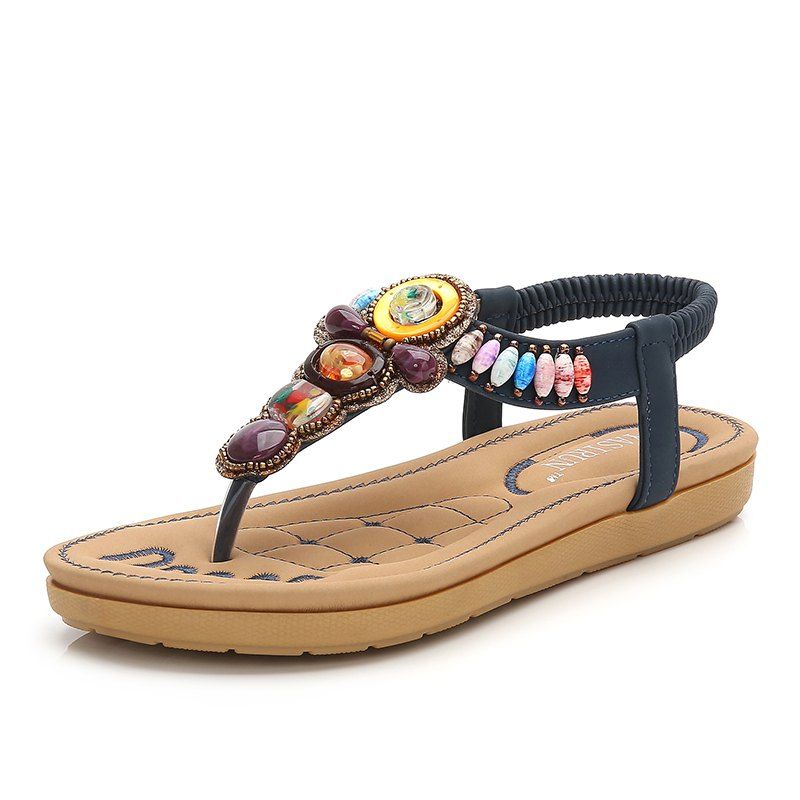 

New Bohemian Sandals for Summer 2019, Marble blue