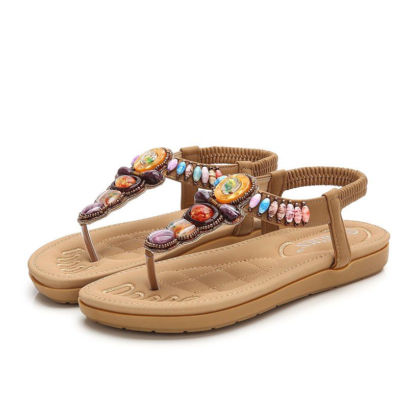 

New Bohemian Sandals for Summer 2019, Blanched almond