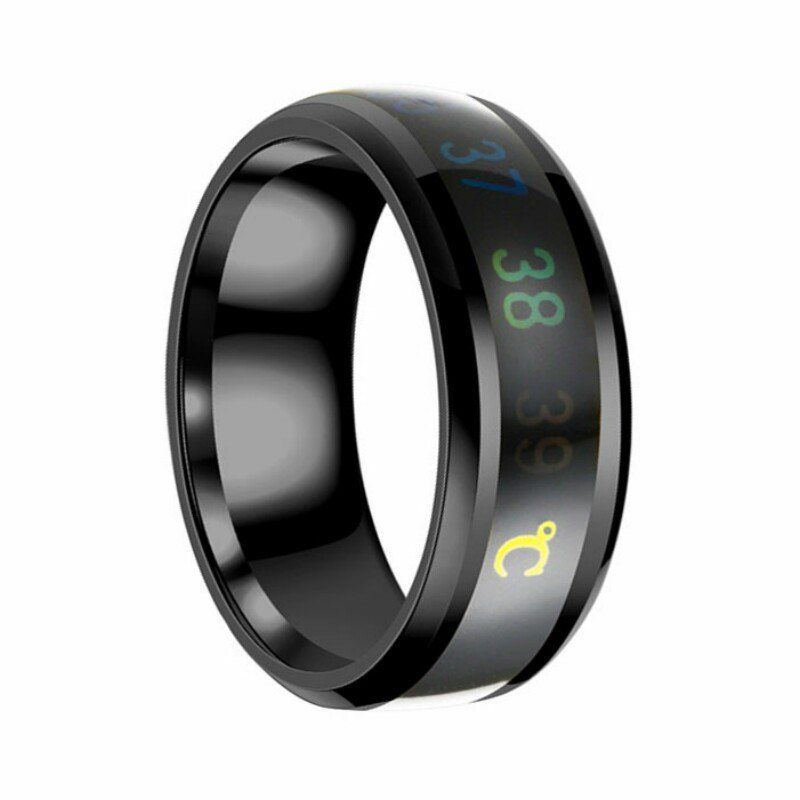 

Mood Rings Color Change Emotion Sense Intelligent Temperature Ring, Black
