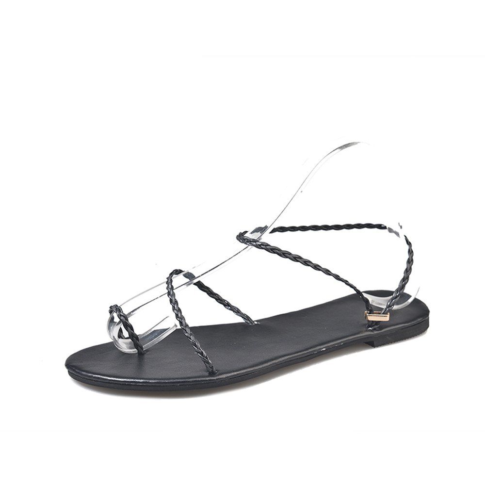 

Fashion Simple Catch-Toe Female Sandals A01, Black