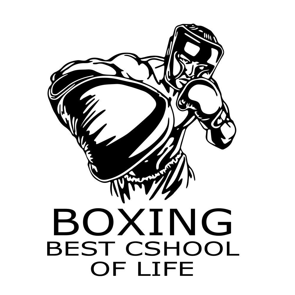 

Boxing Removable Home Stickers Decorative Walls, Black