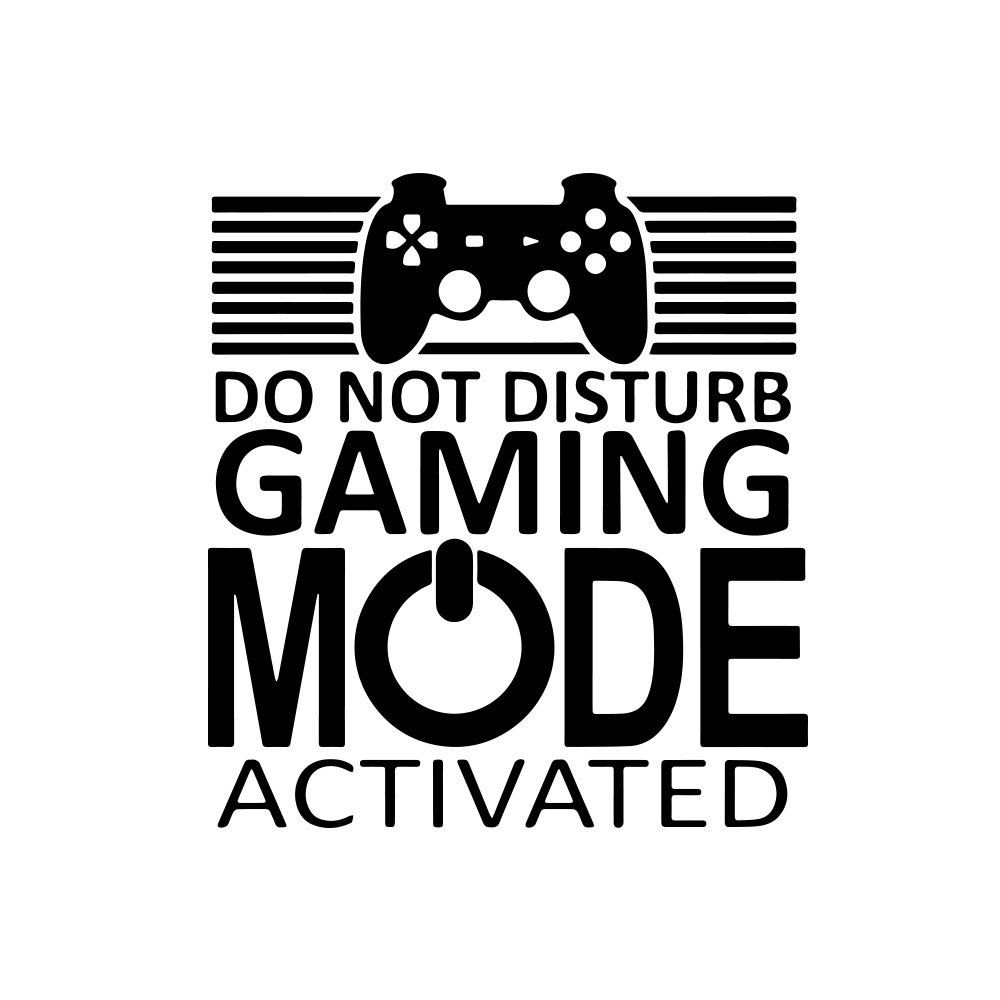 

Game room game handle decorative wall sticker, Black
