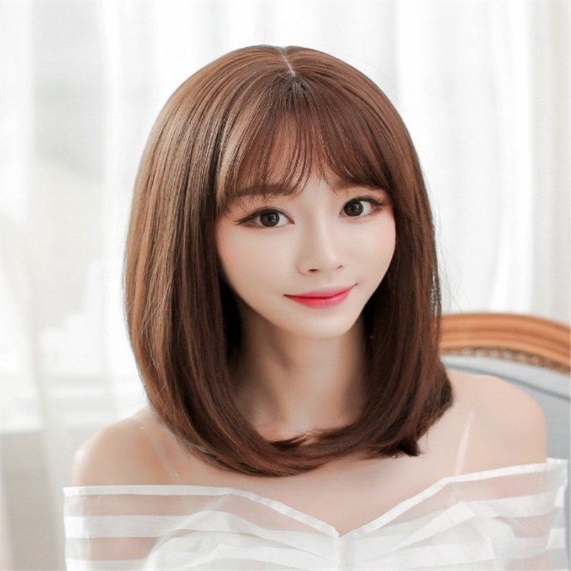 Dress Up Pretend Play Fashion Wig Female Short Hair Pear Head