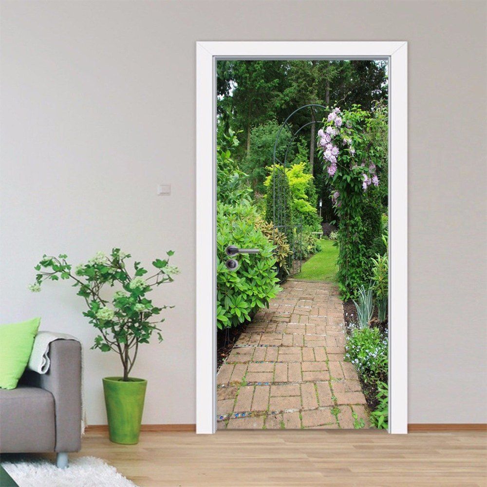 

3D Door Sticker Wall Sticker Mural Home Decor 2pcs, Multi