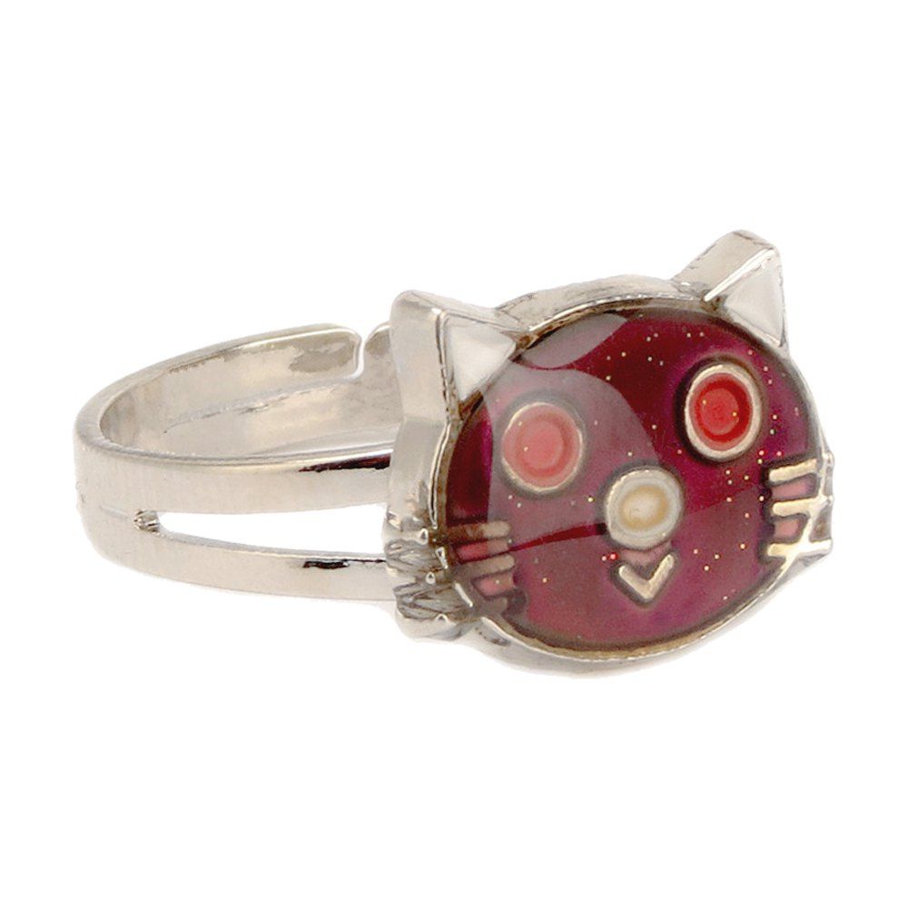 

Cat Temperature Change Color Mood Ring Adjustment Size 1PC, Multi