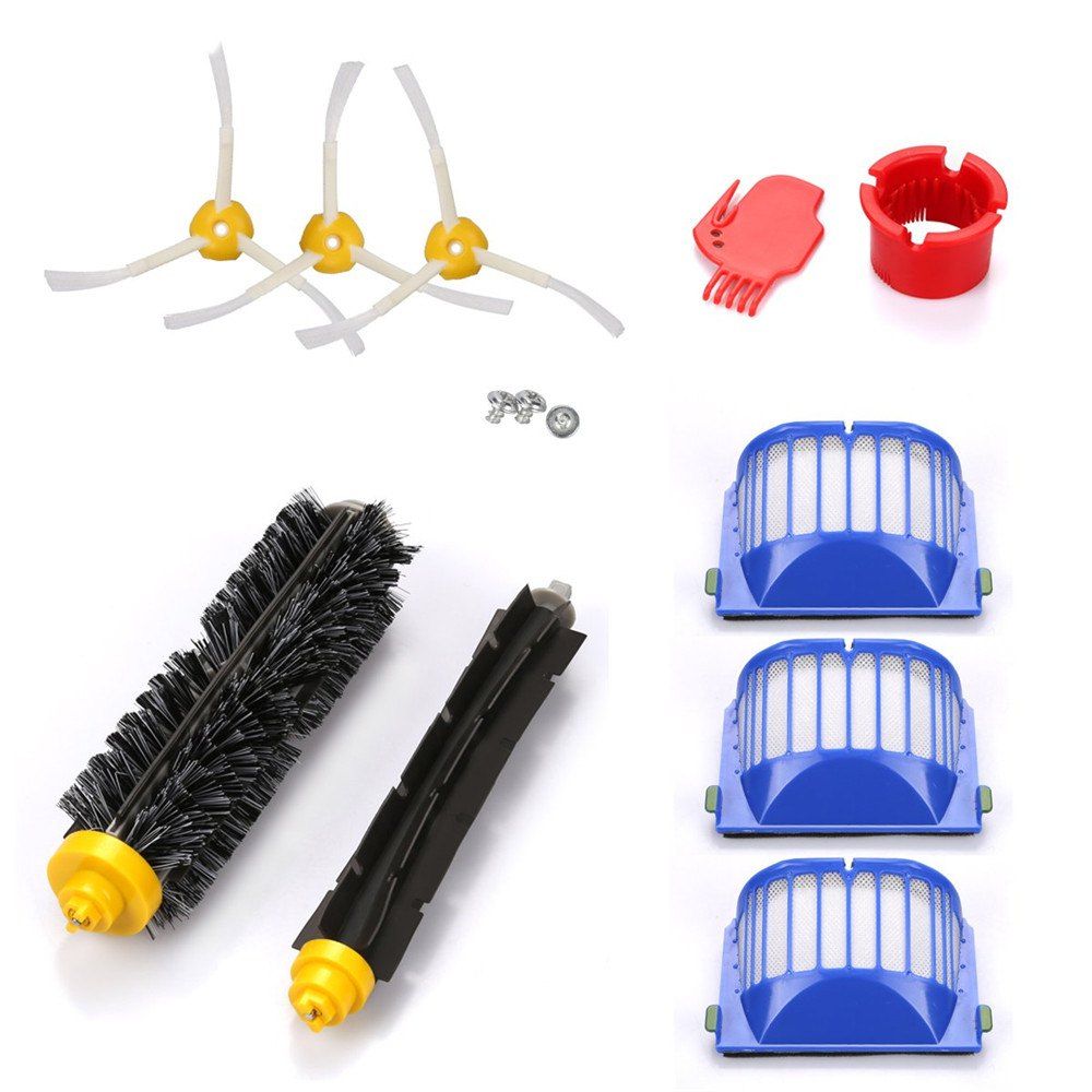 

Main Brush Filters Side Brushes Accessories for iRobot Robot Vacuum, Multi