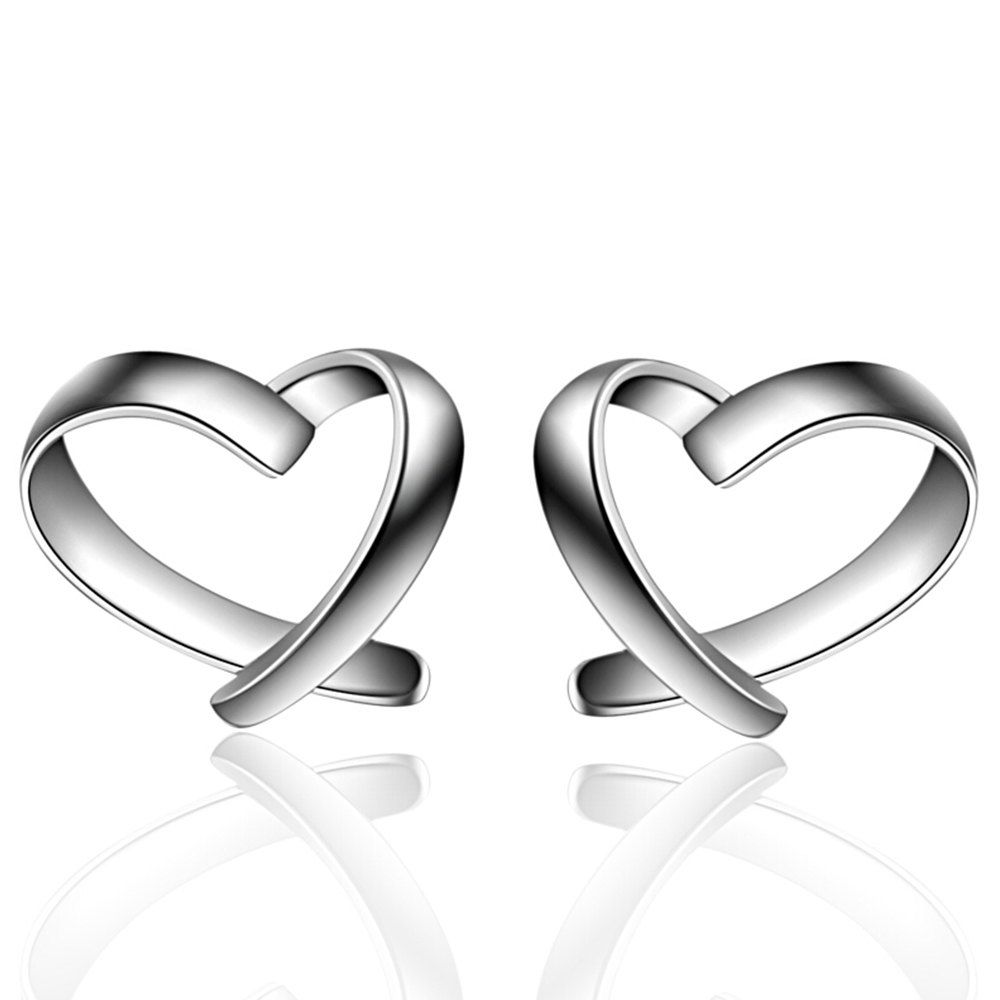 

925 Sterling Silver Heart-shaped Ear Nail