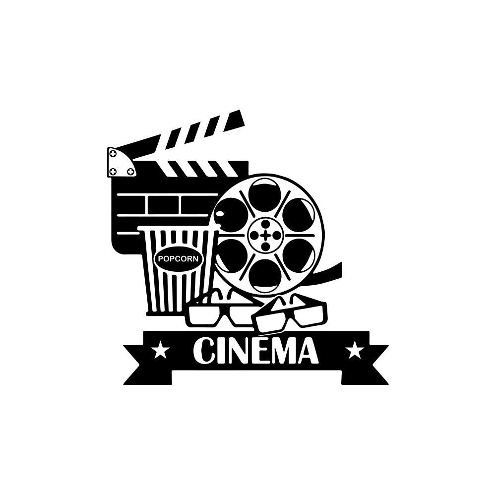 

Creative Film Camera Sticker Background Wall Decoration for Home Bedroom, Black