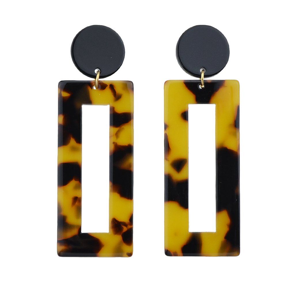 

Punk Acrylic Leopard-Print Earrings