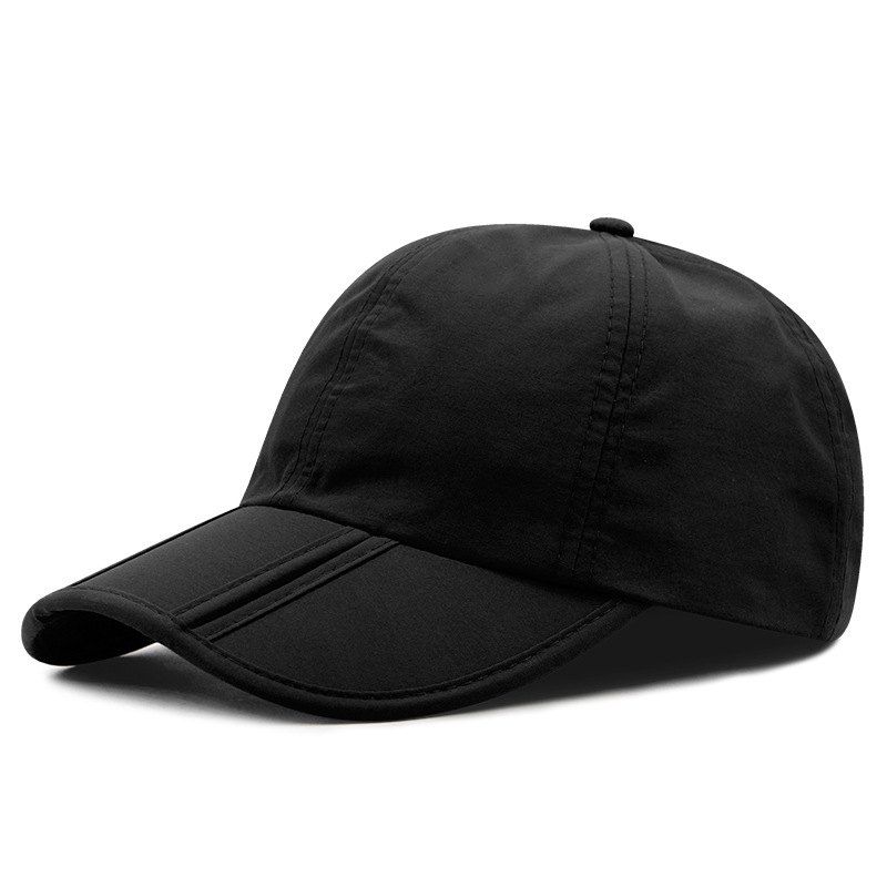 

Foldable Light Plate Quick-Drying Cap + Adjustable for 56-59CM, Black