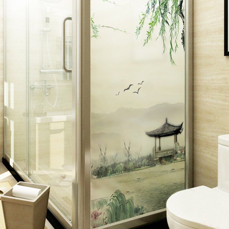 

Landscape Removable PVC Window Film Wall Sticker Matte, Multi