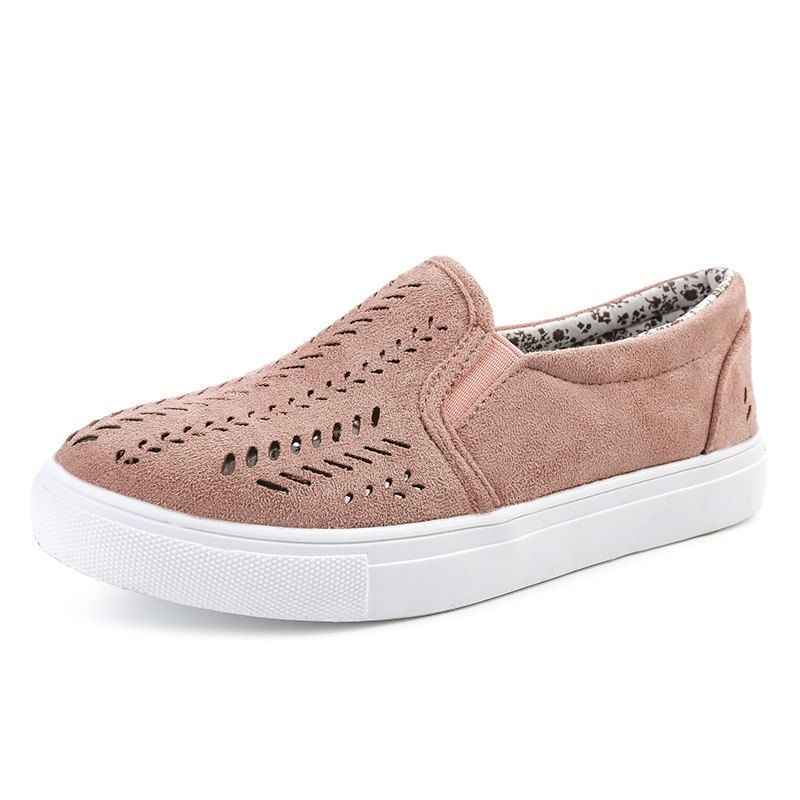 

Women Hollow Design Flat Shoes Casual Loafers, Rose