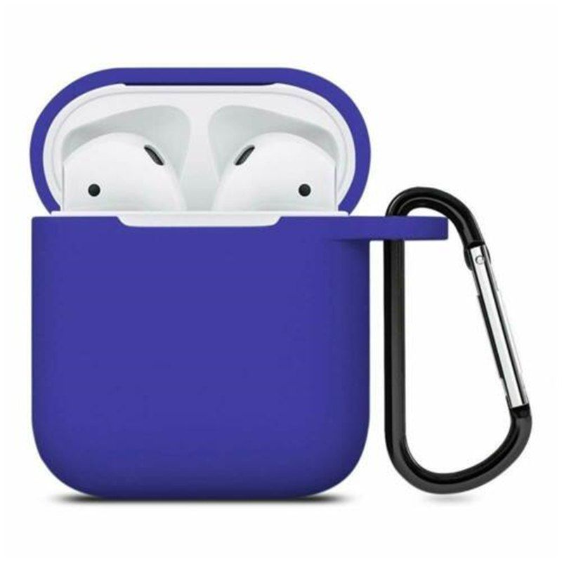 

Silicone Case Cover Protective Skin for iPhone AirPods Charging Case US, Deep blue