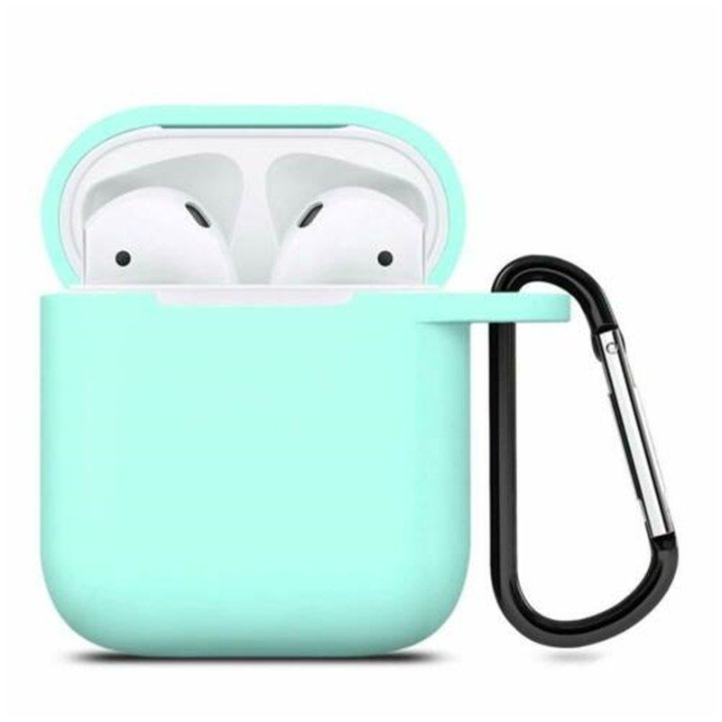 

Silicone Case Cover Protective Skin for iPhone AirPods Charging Case US, Light aquamarine