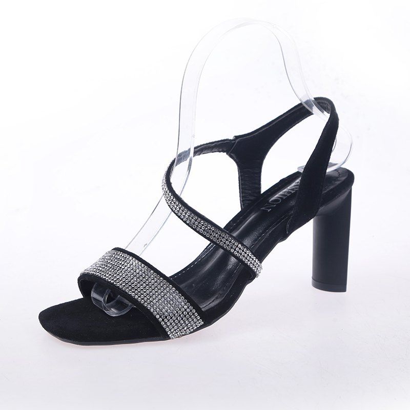 

Fashion Rhinestone Style Women Sandals, Black