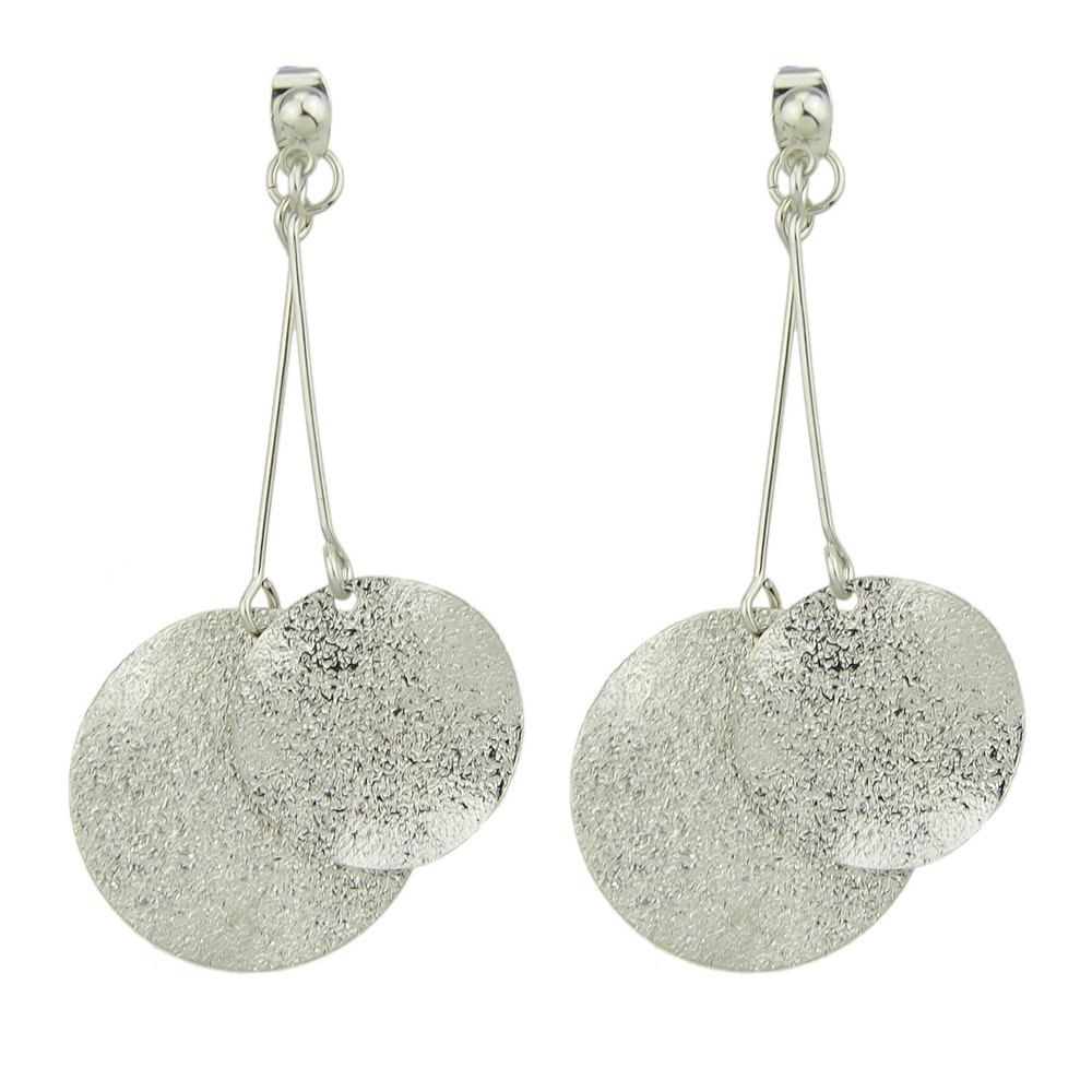 

Gold Silver Color with Round Drop Earring