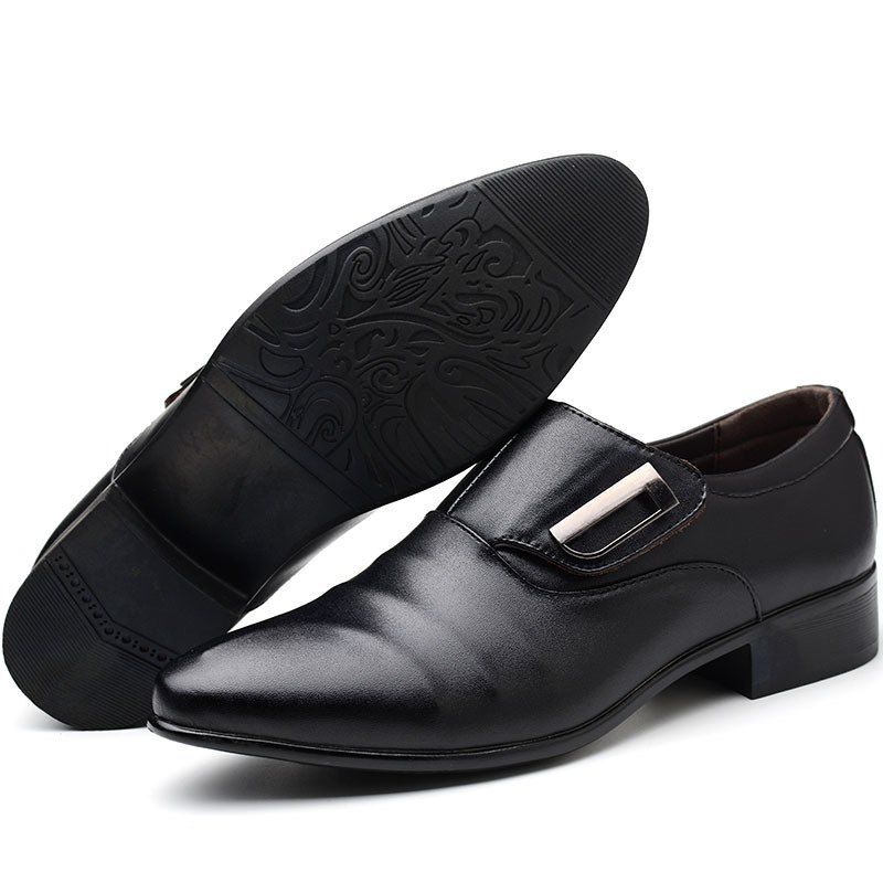 

New Men Business Dress Pointed Shoes, Black