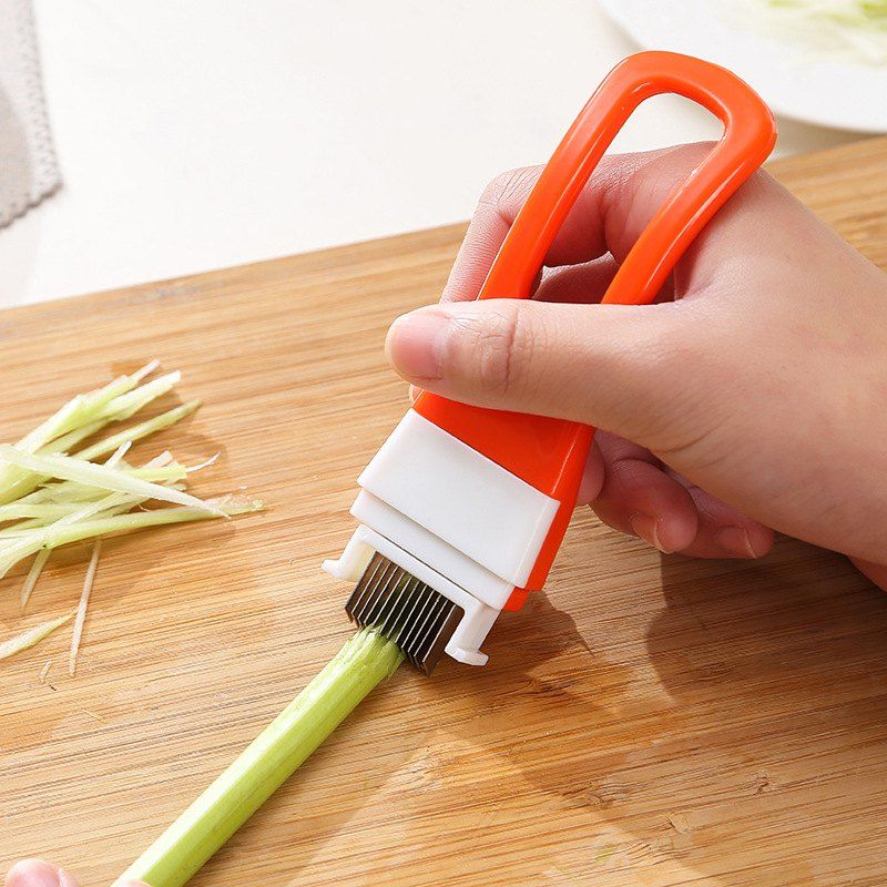 

Handle Device Cut Vegetables Shredded Onion Knife, Orange