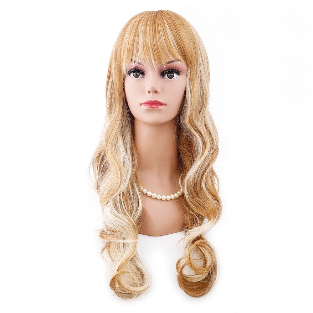 

Medium-Distributed High-Temperature Wire Wig, Blonde