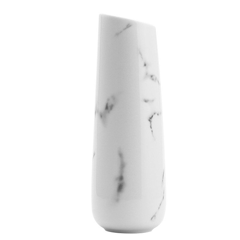 

European Ceramic Marble Hotel Restaurant Vase Furnishings, Slate gray;gray