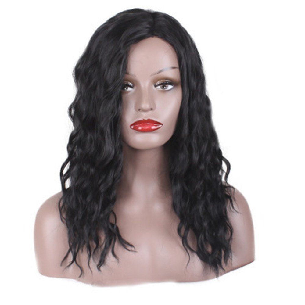 

Female Instant Small Curly Long Hair Wig, Black