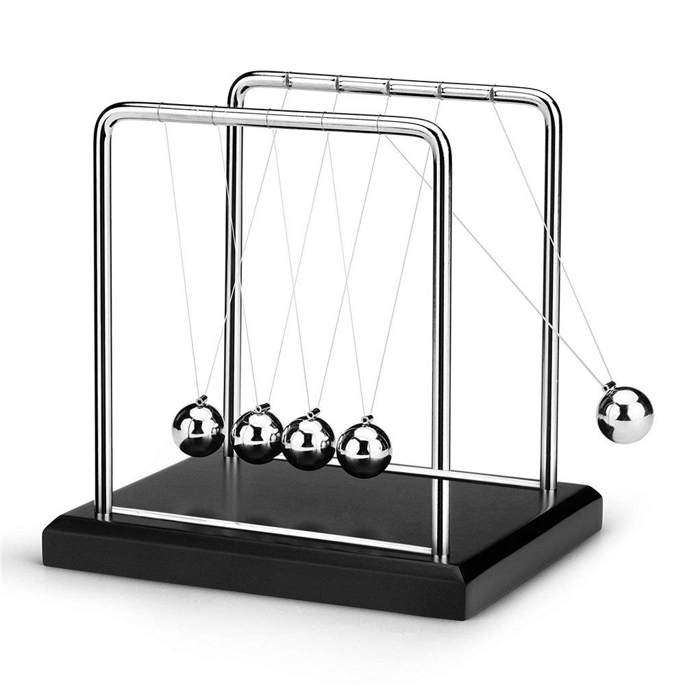 [58 OFF] Newton Cradle Metal Balance Balls Permanent Motion Office
