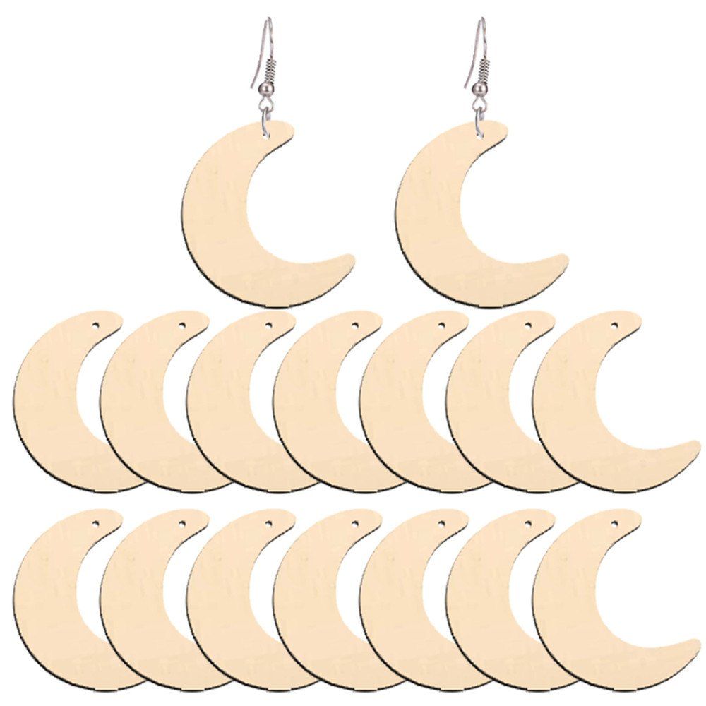 

2020104 New Primary Color Wood Earrings and Earrings (50 Sets, Dark salmon