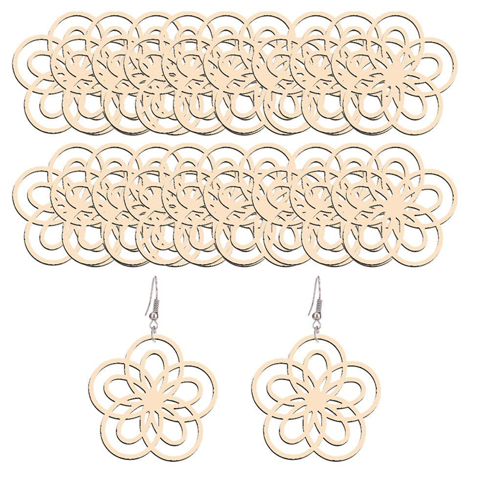 

200105 European and American Fashion Earrings and Earrings (40 Sets, Sunrise orange