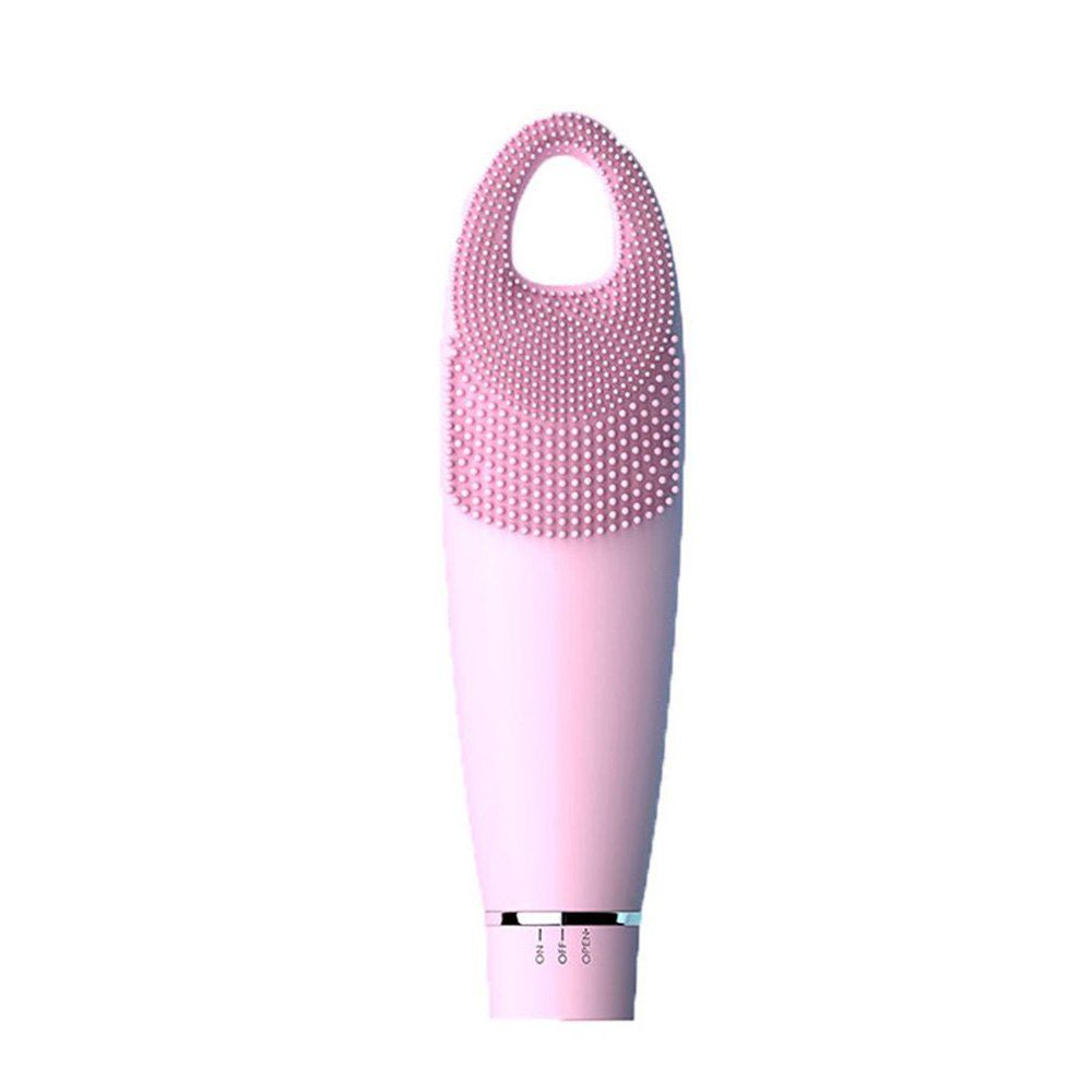 

Ultrasonic Silicone Facial Cleansing Brush and Massager, Pink