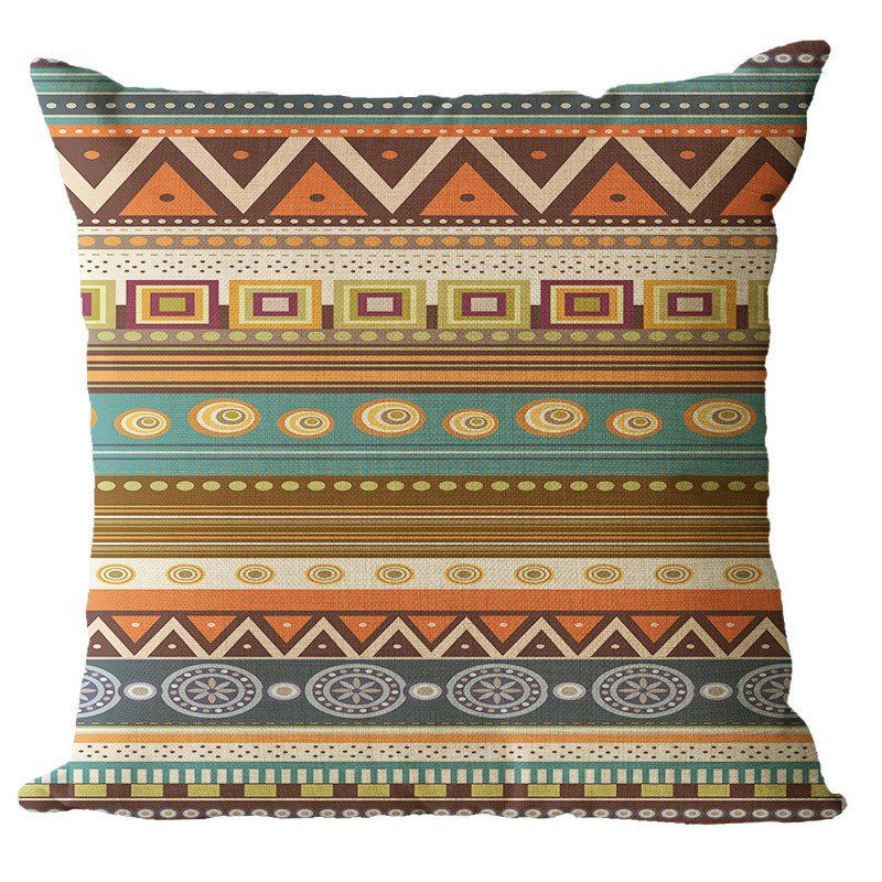 

Bohemian Pattern Linen Pillow Case Decorative Pillowcase, Colormix