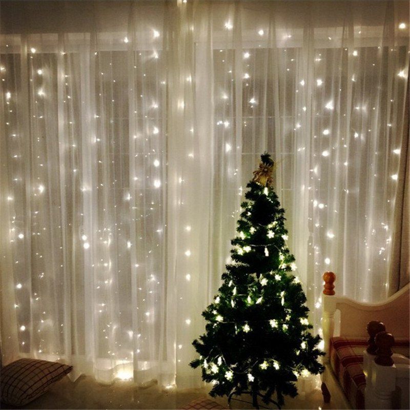 

3M*3M 8-modes 304pcs-Lights Light String White Lights Decorative Lights