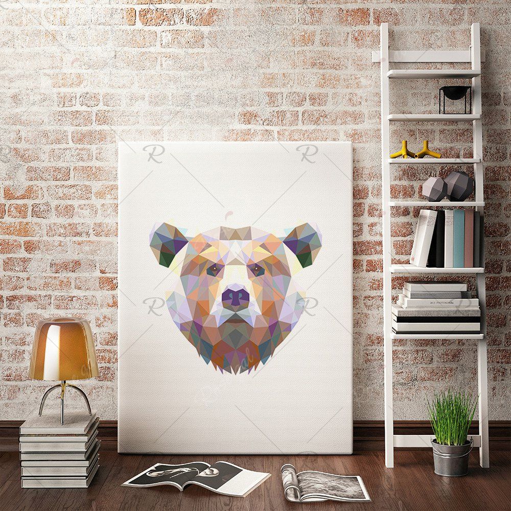 

Bear Painting Printing Canvas Wall Decor for Home Decoration, Colormix