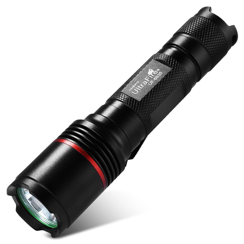 

UltraFire UF - 6835 XM - L2 5-speed 1000LM Clip Light Flashlight, Black