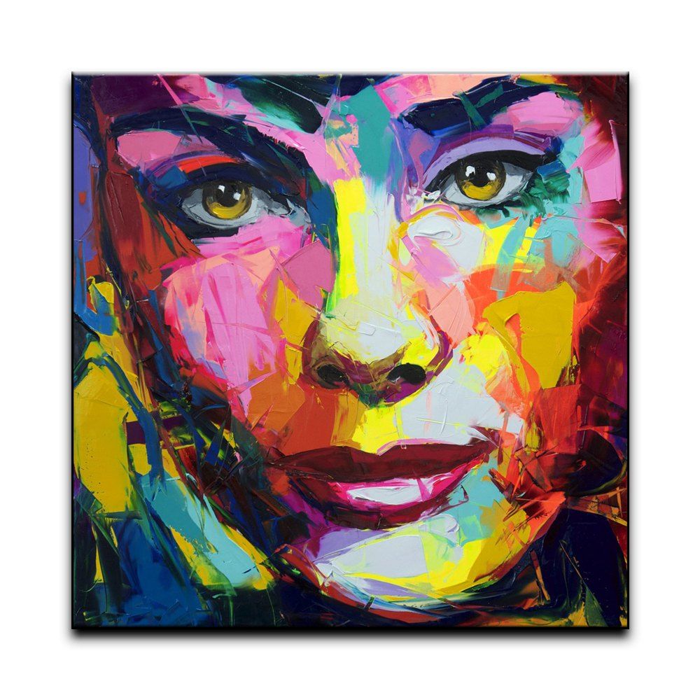 Multicolore 60x60cm Peinture  L huile Yhhp R sum  Moderne  